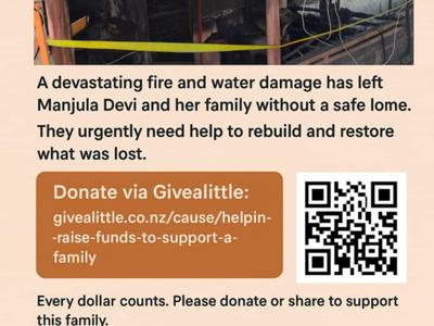 Help fire victim relief and hope.