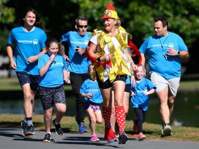 10 Marathons in 10 Days - Dressed as a Chicken