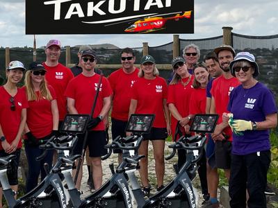 Tour de Takutai - Riding bikes for 12 hours in Takutai Square to support the Auckland Rescue Chopper!