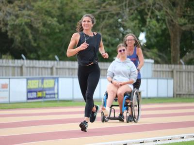 Running for Parafed Taranaki