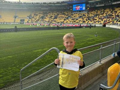 Baxter's first Fun Run: Big Smiles, Little Legs