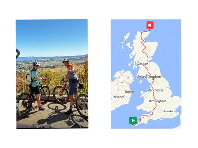 Cure Parkinson’s Fundraiser Cycling - LEJOG - Lands End England to John O'Groats Scotland.