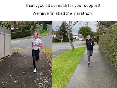 Running a marathon for covid 19