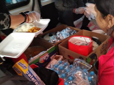 Help needy with monthly Food for Charity drive