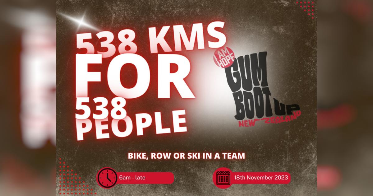 538km for 538 people - Givealittle