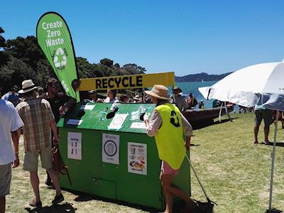 Waitangi Day, recycling at Waitangi