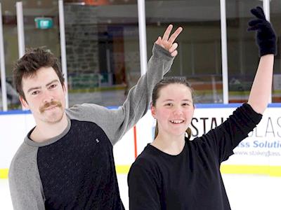 Stars on Ice – Jessica (Cougar Security) and Peter (Queenstown Pharmacy)