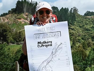 Alex hikes Te Araroa for Mothers Project