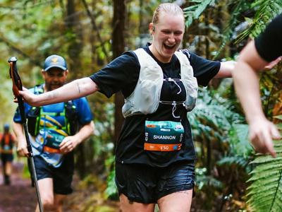 Shannon tries really hard to run 105km