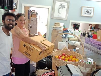 The cooked fresh food is delivered to NGOs