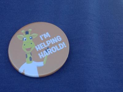 Gill is walking for Harold....