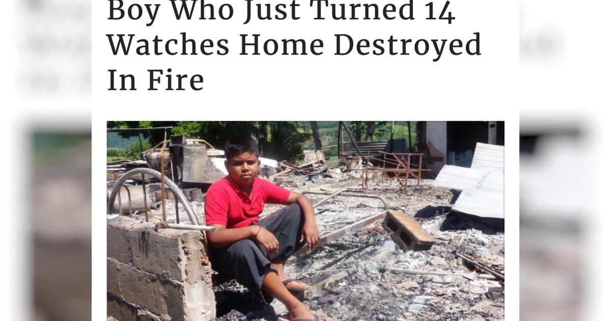 Raising funds for family whose house burnt down in Fiji - Givealittle