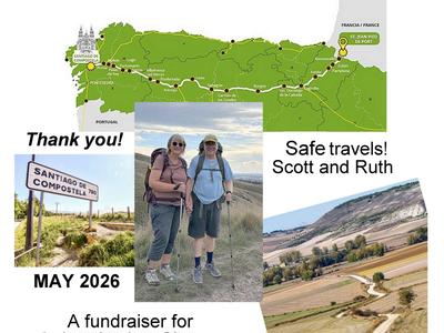 Walking the Camino from France to Spain. Fundraiser.