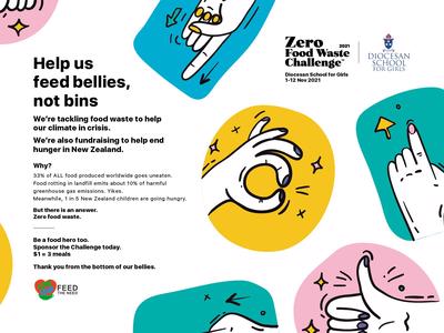 The Zero Food Waste Challenge 2021 - feeding bellies, not bins.