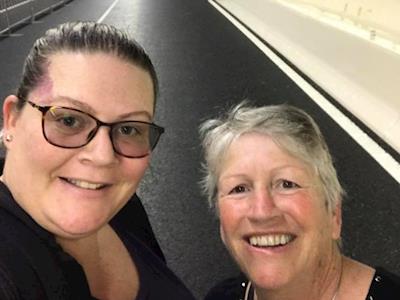 Phil and Robyn shave for charity