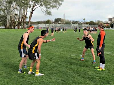 Darragh and Sam getting between the wickets for a great cause!