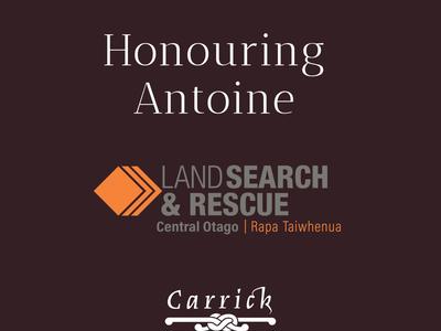 In Honour of Antoine - Supporting Central Otago Land Search & Rescue