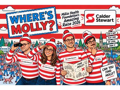 Calder Stewart's 'Where's Molly?' Amazing Raise Team