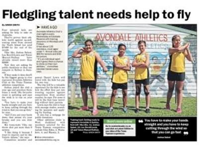 Help Send Avondale to Trans-Tasman Games, SYD