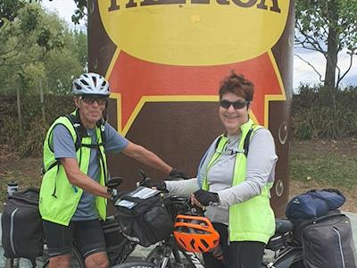 Two Old Farts Bike Cape Reinga to Bluff for Napier and Hastings Womens Refuge