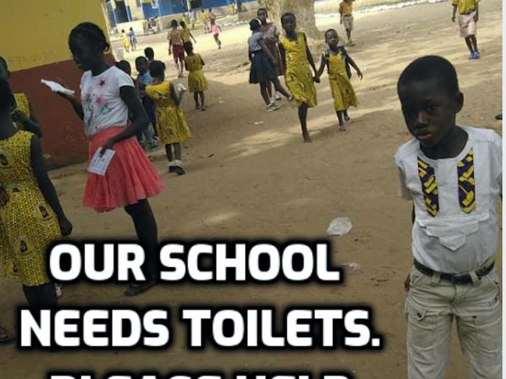 500 Ghana children desperately need toilets at their school Givealittle