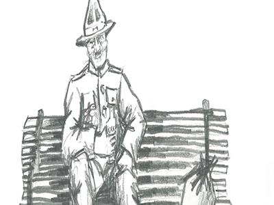 Ted's bottle -  sculpture