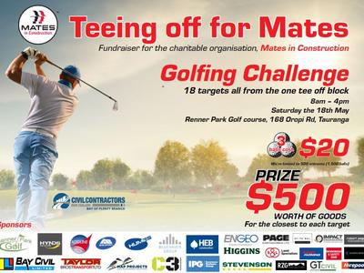 Teeing off for MATES in the Bay of Plenty