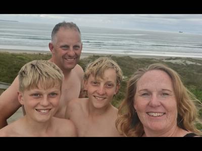 Doing laps for Aqua Gym Swim Club