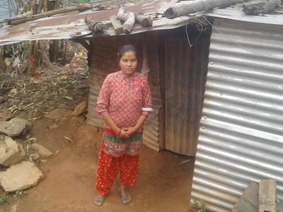 Construction of new earthbag house in Nepal for Dipa (Dalit widow) & her daughter