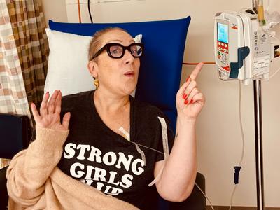 Head shave for Sarah