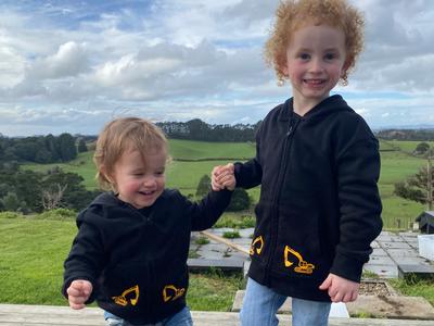 Zac and Moses ride for Joyya