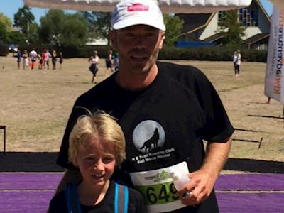 Campbell and Charlie attack the  Trail Blazer for Eye Care for Africa