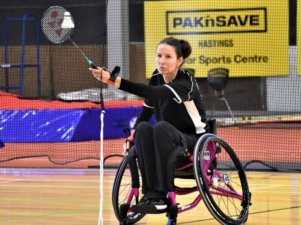 Wheelchair badminton player to tournaments Givealittle