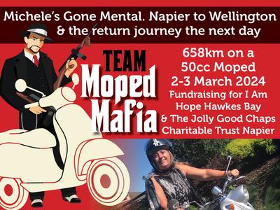 Michele's Gone Mental. 658km on a 50cc Moped