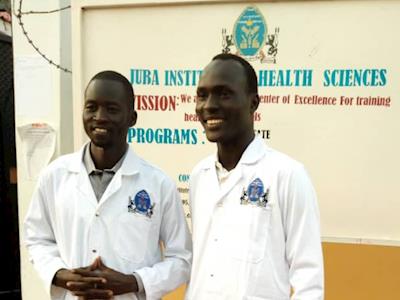 Nursing training for Martin & Willie in South Sudan