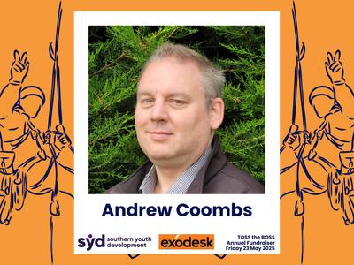 Andrew Coombs abseiling for rangatahi in Otago!