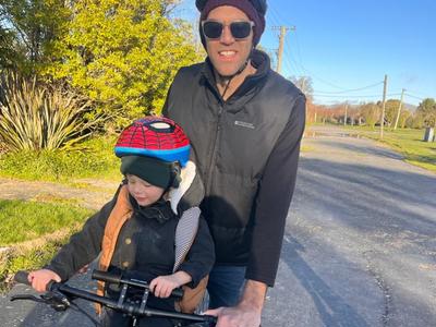 Nikau’s wheelie adventures!