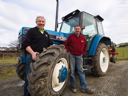 Bob Mehrtens and his tractor